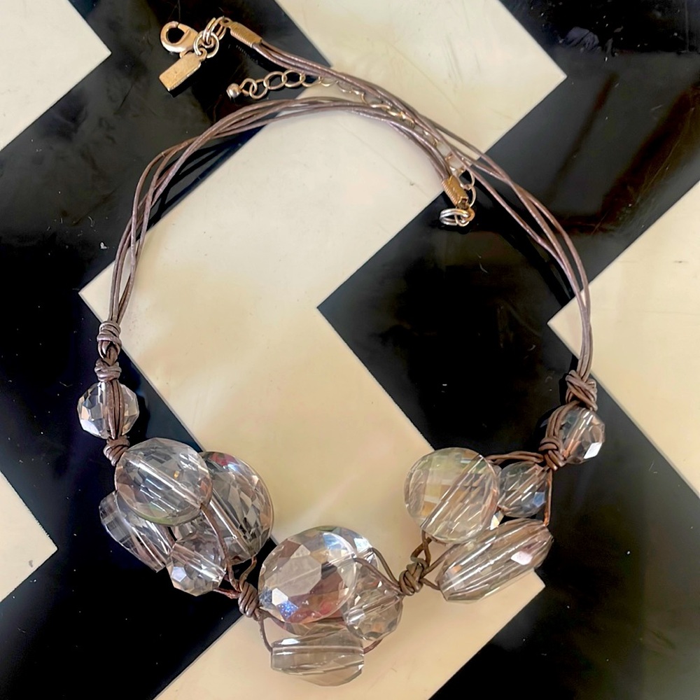 DEBORAH GRIVAS QUARTZ CRYSTAL NECKLACE